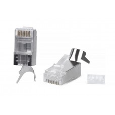 Коннектор RJ45 STP Cat.6a 8P8C-PC-WI, со вставкой