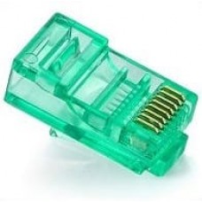 Коннектор RJ45 UTP Cat.5e 8P8C-PC-green