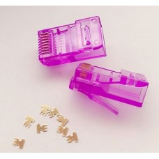 Коннектор RJ45 UTP Cat.5e 8P8C-PC-violet